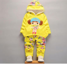 Load image into Gallery viewer, Unisex Baby Dog Cartoon Design Long Sleeve Jacket & Trousers Suit