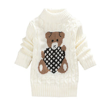 Load image into Gallery viewer, Unisex Cartoon Bear Design Warm Knitted Jumpers For Kids