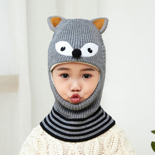 Load image into Gallery viewer, Animal Cartoon Windproof Winter Beanie Hats For Kids