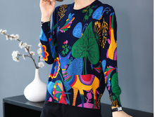 Load image into Gallery viewer, Winter Knitted Soft Cartoon Print Sweater freeshipping - Tyche Ace
