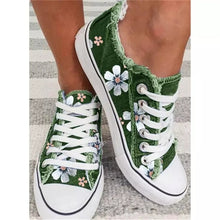 Load image into Gallery viewer, Women Flower Printed Lace Up Canvas Shoes - Tyche Ace