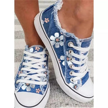 Load image into Gallery viewer, Women Flower Printed Lace Up Canvas Shoes - Tyche Ace