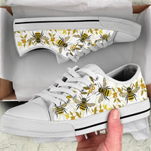 Load image into Gallery viewer, Women Bee Pattern Low Top Casual  Canvas Sneakers - Tyche Ace