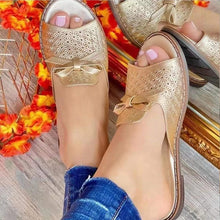 Load image into Gallery viewer, Women Casual Stylish Butterfly Knot Flip Flops Sandals