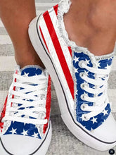 Load image into Gallery viewer, Women Flower Printed Lace Up Canvas Shoes - Tyche Ace