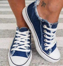 Load image into Gallery viewer, Women Flower Printed Lace Up Canvas Shoes - Tyche Ace