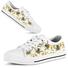 Load image into Gallery viewer, Women Bee Pattern Low Top Casual  Canvas Sneakers - Tyche Ace