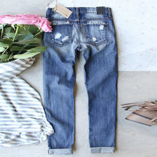 Load image into Gallery viewer, Boyfriend Jeans For Women Cargo Wide Leg Pants Women Fashion Ripped Hole Plaid Patch Patchwork Long Jeans Denim Pants Trousers - Tyche Ace