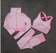 Load image into Gallery viewer, Seamless Women Yoga Workout Sportswear Sets