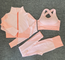 Load image into Gallery viewer, Seamless Women Yoga Workout Sportswear Sets
