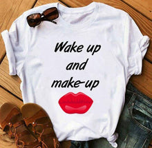 Load image into Gallery viewer, Awesome Red Lips Print Women Casual T Shirts freeshipping - Tyche Ace