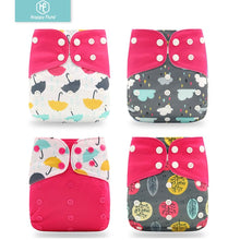 Load image into Gallery viewer, Baby 4pcs/set Washable Eco-Friendly Cloth Reusable Adjustable Nappies freeshipping - Tyche Ace