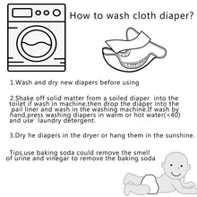 Load image into Gallery viewer, Baby 4pcs/set Washable Eco-Friendly Cloth Reusable Adjustable Nappies freeshipping - Tyche Ace