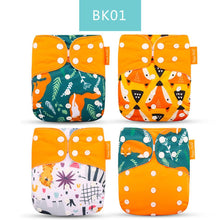 Load image into Gallery viewer, Baby 4pcs/set Washable Eco-Friendly Cloth Reusable Adjustable Nappies freeshipping - Tyche Ace