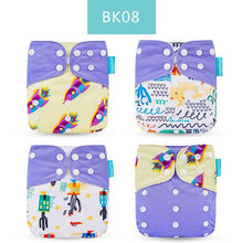 Load image into Gallery viewer, Baby 4pcs/set Washable Eco-Friendly Cloth Reusable Adjustable Nappies freeshipping - Tyche Ace