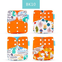 Load image into Gallery viewer, Baby 4pcs/set Washable Eco-Friendly Cloth Reusable Adjustable Nappies freeshipping - Tyche Ace