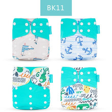 Load image into Gallery viewer, Baby 4pcs/set Washable Eco-Friendly Cloth Reusable Adjustable Nappies freeshipping - Tyche Ace