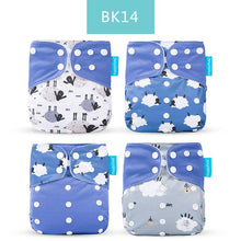 Load image into Gallery viewer, Baby 4pcs/set Washable Eco-Friendly Cloth Reusable Adjustable Nappies freeshipping - Tyche Ace