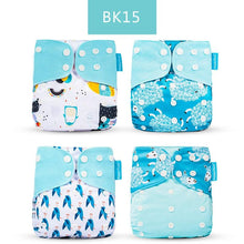 Load image into Gallery viewer, Baby 4pcs/set Washable Eco-Friendly Cloth Reusable Adjustable Nappies freeshipping - Tyche Ace