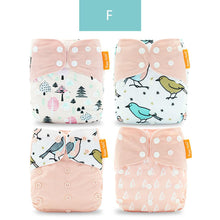 Load image into Gallery viewer, Baby 4pcs/set Washable Eco-Friendly Cloth Reusable Adjustable Nappies freeshipping - Tyche Ace