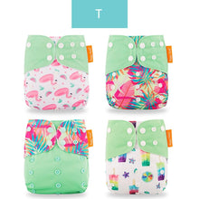 Load image into Gallery viewer, Baby 4pcs/set Washable Eco-Friendly Cloth Reusable Adjustable Nappies freeshipping - Tyche Ace