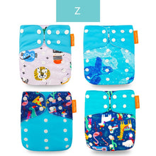 Load image into Gallery viewer, Baby 4pcs/set Washable Eco-Friendly Cloth Reusable Adjustable Nappies freeshipping - Tyche Ace
