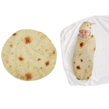 Load image into Gallery viewer, Baby Burrito Flour Tortilla Swaddle Blanket Sleeping  Wrap + Hat freeshipping - Tyche Ace
