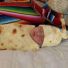 Load image into Gallery viewer, Baby Burrito Flour Tortilla Swaddle Blanket Sleeping  Wrap + Hat freeshipping - Tyche Ace