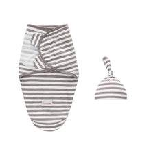 Load image into Gallery viewer, Baby Cotton Cartoon Cocoon Swaddle Wrap Blanket and Hat Set freeshipping - Tyche Ace