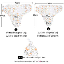 Load image into Gallery viewer, Baby Cotton Cocoon Swaddle Blanket +Cap Sleeping Sack Bedding freeshipping - Tyche Ace