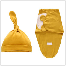 Load image into Gallery viewer, Baby Cotton Cocoon Swaddling Blanket Envelope Sleep Sack and Cap freeshipping - Tyche Ace