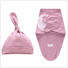 Load image into Gallery viewer, Baby Cotton Cocoon Swaddling Blanket Envelope Sleep Sack and Cap freeshipping - Tyche Ace