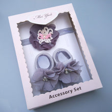 Load image into Gallery viewer, Baby Cute Bowknot Socks Booties+ Hair Band Set freeshipping - Tyche Ace