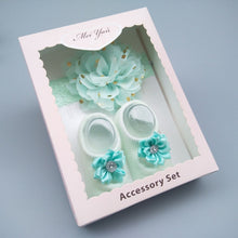 Load image into Gallery viewer, Baby Cute Bowknot Socks Booties+ Hair Band Set freeshipping - Tyche Ace