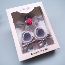 Load image into Gallery viewer, Baby Cute Bowknot Socks Booties+ Hair Band Set freeshipping - Tyche Ace