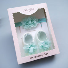 Load image into Gallery viewer, Baby Cute Bowknot Socks Booties+ Hair Band Set freeshipping - Tyche Ace