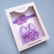 Load image into Gallery viewer, Baby Cute Bowknot Socks Booties+ Hair Band Set freeshipping - Tyche Ace