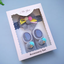 Load image into Gallery viewer, Baby Cute Bowknot Socks Booties+ Hair Band Set freeshipping - Tyche Ace