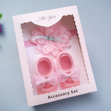 Load image into Gallery viewer, Baby Cute Bowknot Socks Booties+ Hair Band Set freeshipping - Tyche Ace