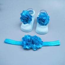 Load image into Gallery viewer, Baby Cute Bowknot Socks Booties+ Hair Band Set freeshipping - Tyche Ace