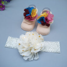 Load image into Gallery viewer, Baby Cute Bowknot Socks Booties+ Hair Band Set freeshipping - Tyche Ace
