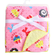 Load image into Gallery viewer, Baby Double Layer Coral Fleece Swaddle Envelope Stroller Wrap Blankets freeshipping - Tyche Ace