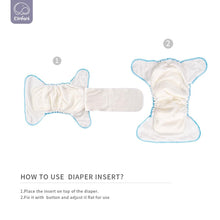 Load image into Gallery viewer, Baby Eco-Friendly Bamboo Washable Cloth Reusable Heavy Wetter Hybrid Nappies freeshipping - Tyche Ace