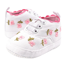 Load image into Gallery viewer, Baby Girl Lace Floral Embroidered Soft Shoes freeshipping - Tyche Ace