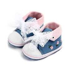 Load image into Gallery viewer, Baby Girl Lace Floral Embroidered Soft Shoes freeshipping - Tyche Ace