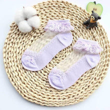 Load image into Gallery viewer, Baby Girls Silk Cute Lace Flower Mesh Non- Slip Socks freeshipping - Tyche Ace