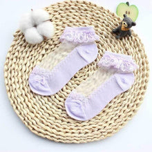 Load image into Gallery viewer, Baby Girls Silk Cute Lace Flower Mesh Non- Slip Socks freeshipping - Tyche Ace