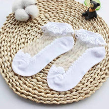 Load image into Gallery viewer, Baby Girls Silk Cute Lace Flower Mesh Non- Slip Socks freeshipping - Tyche Ace