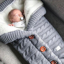 Load image into Gallery viewer, Baby Knitted Brushed Wool Out Door Stroller Sleeping Bag freeshipping - Tyche Ace