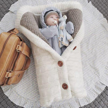 Load image into Gallery viewer, Baby Knitted Brushed Wool Out Door Stroller Sleeping Bag freeshipping - Tyche Ace